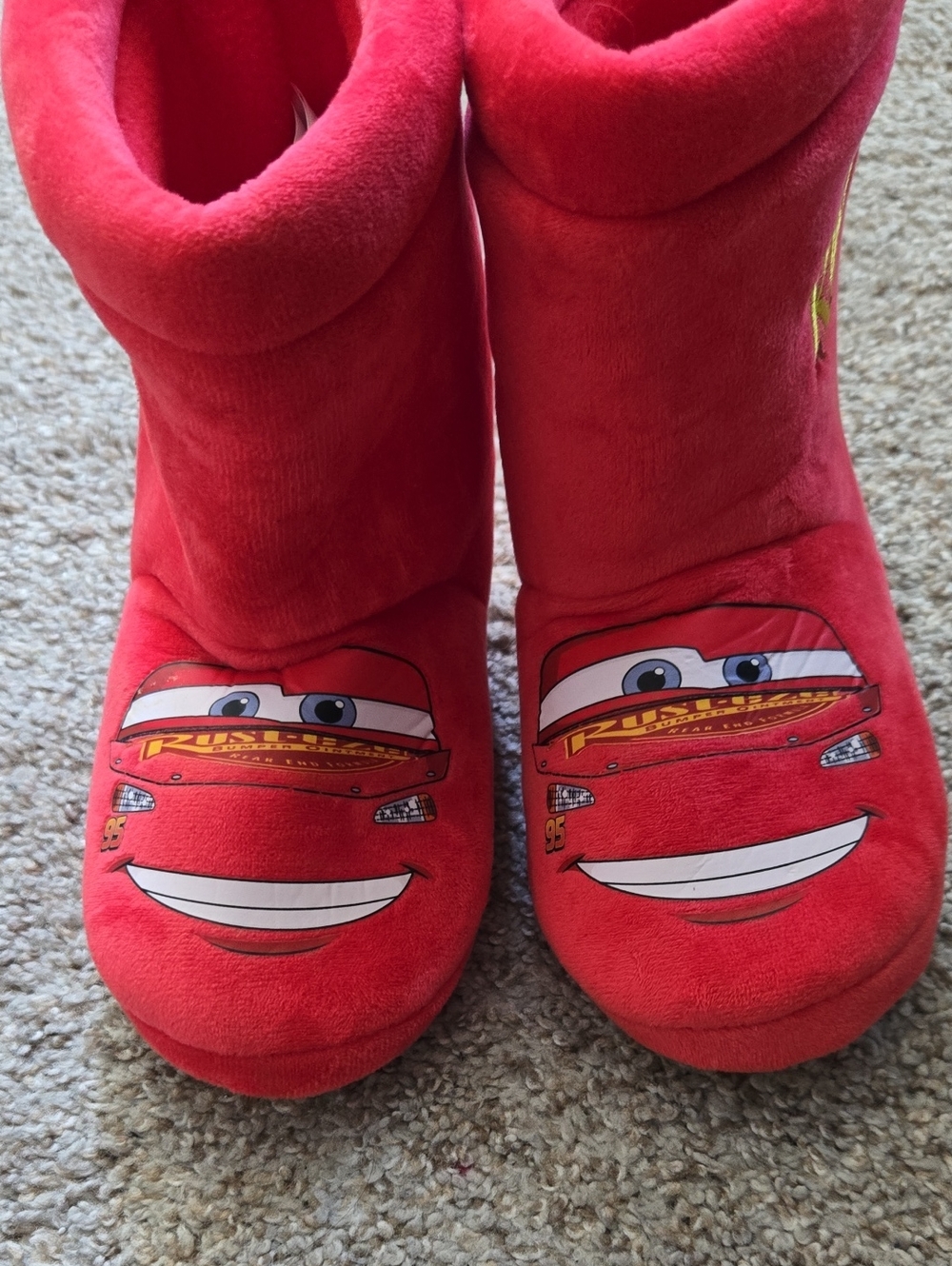 Disney Red Lightning McQueen Plush Kids One-Piece Footies